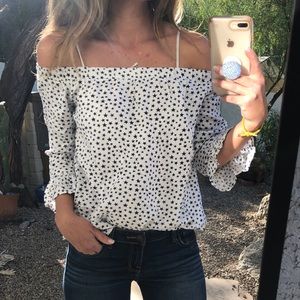 Vintage Off the shoulder blouse